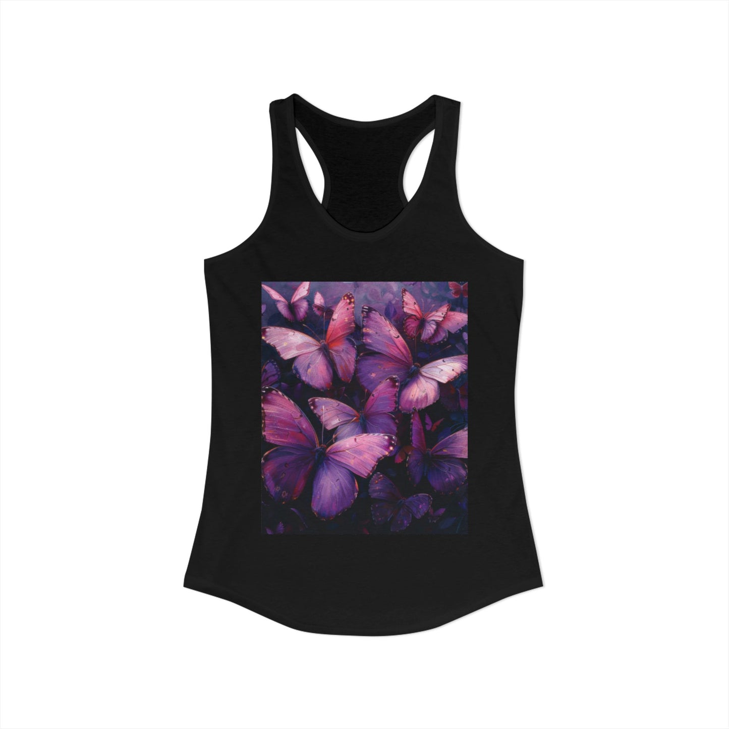 Flutter & Flow | Women's Razorback White T-Shirts with Artistic Butterflies 3