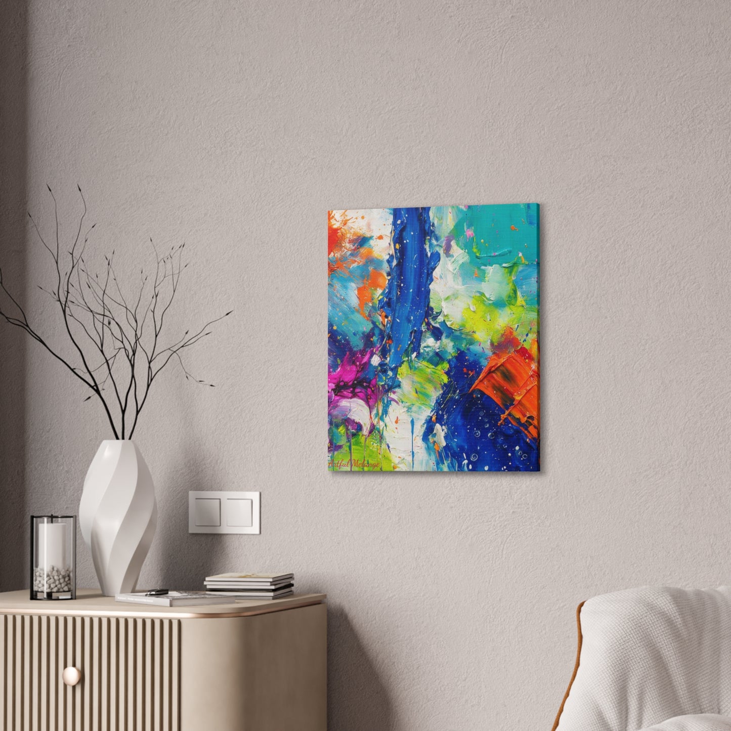 Acrylic Abstract Canvas Print - Richly Textured Artistry