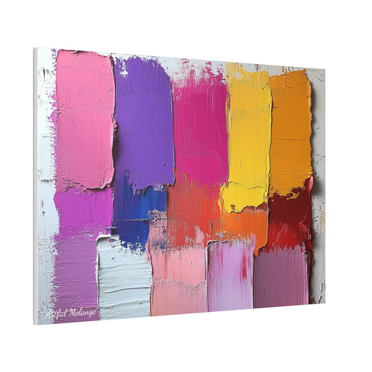Acrylic Abstract Canvas Print - Richly Textured Artistry