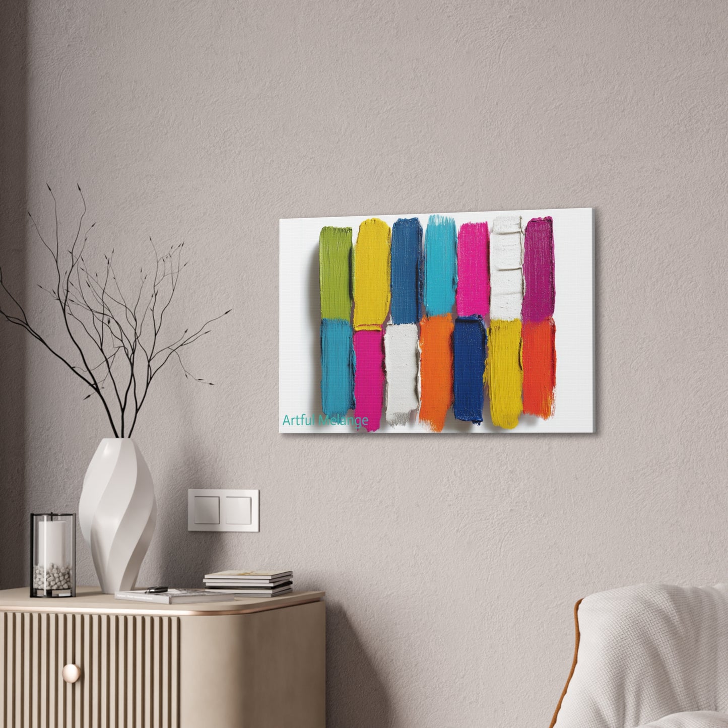 Acrylic Abstract Canvas Print - Richly Textured Artistry