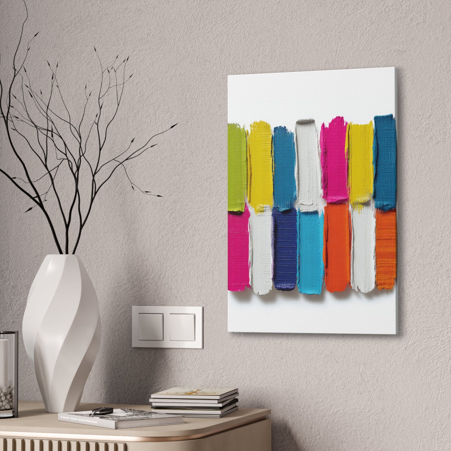 Acrylic Abstract Canvas Print - Richly Textured Artistry
