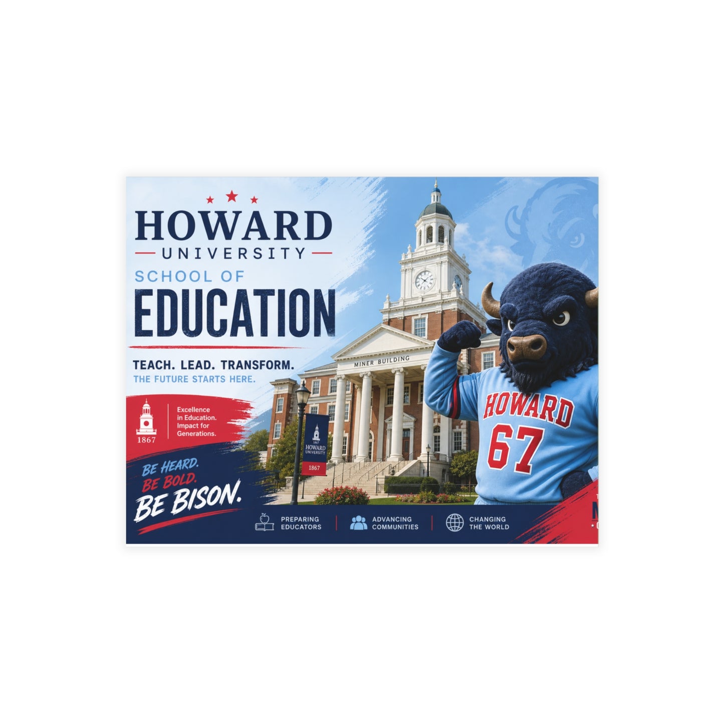 Howard University School of Education Postcard Set 1 (envelopes included)