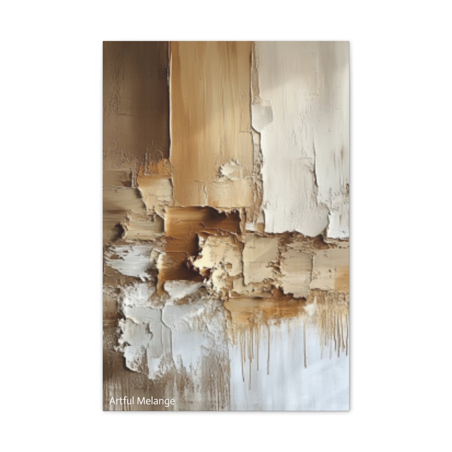 Acrylic Abstract Canvas Print - Richly Textured Artistry