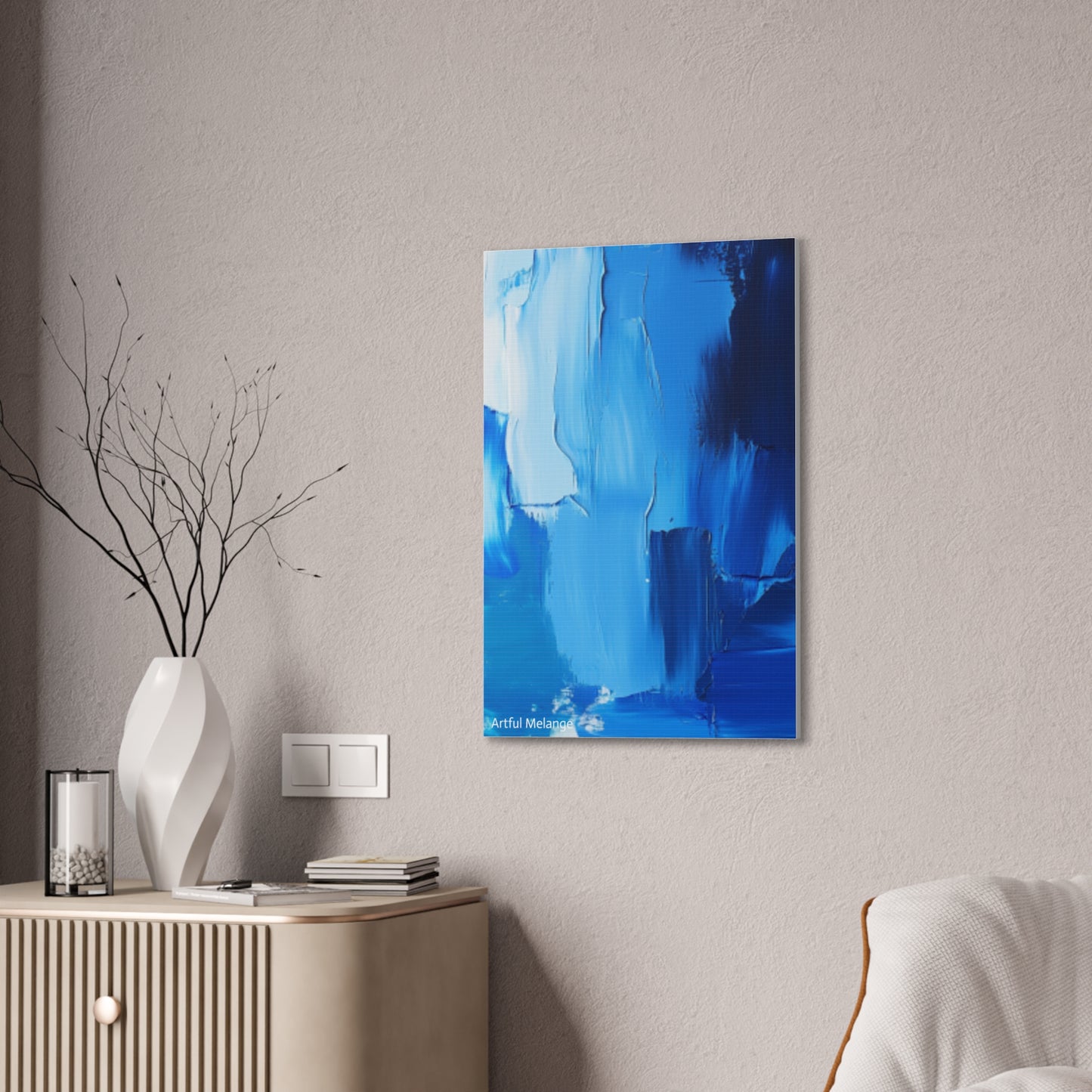 Acrylic Abstract Canvas Print - Richly Textured Artistry