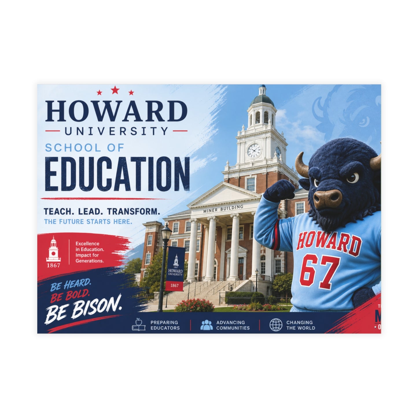 Howard University School of Education Postcard Set 1 (envelopes included)