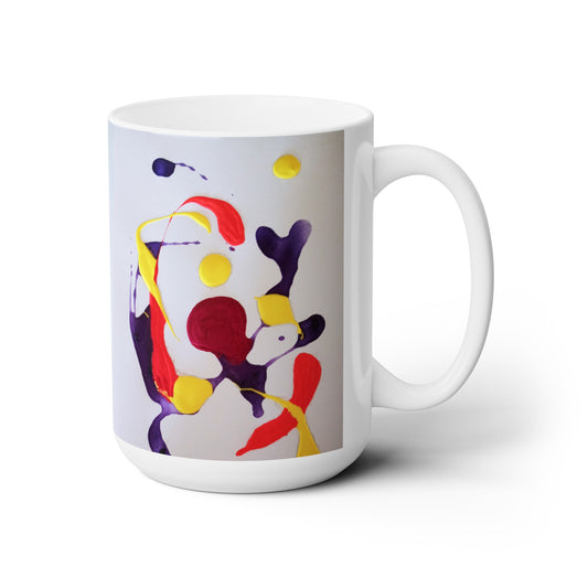 Artsy Abstract Ceramic Mug 15oz