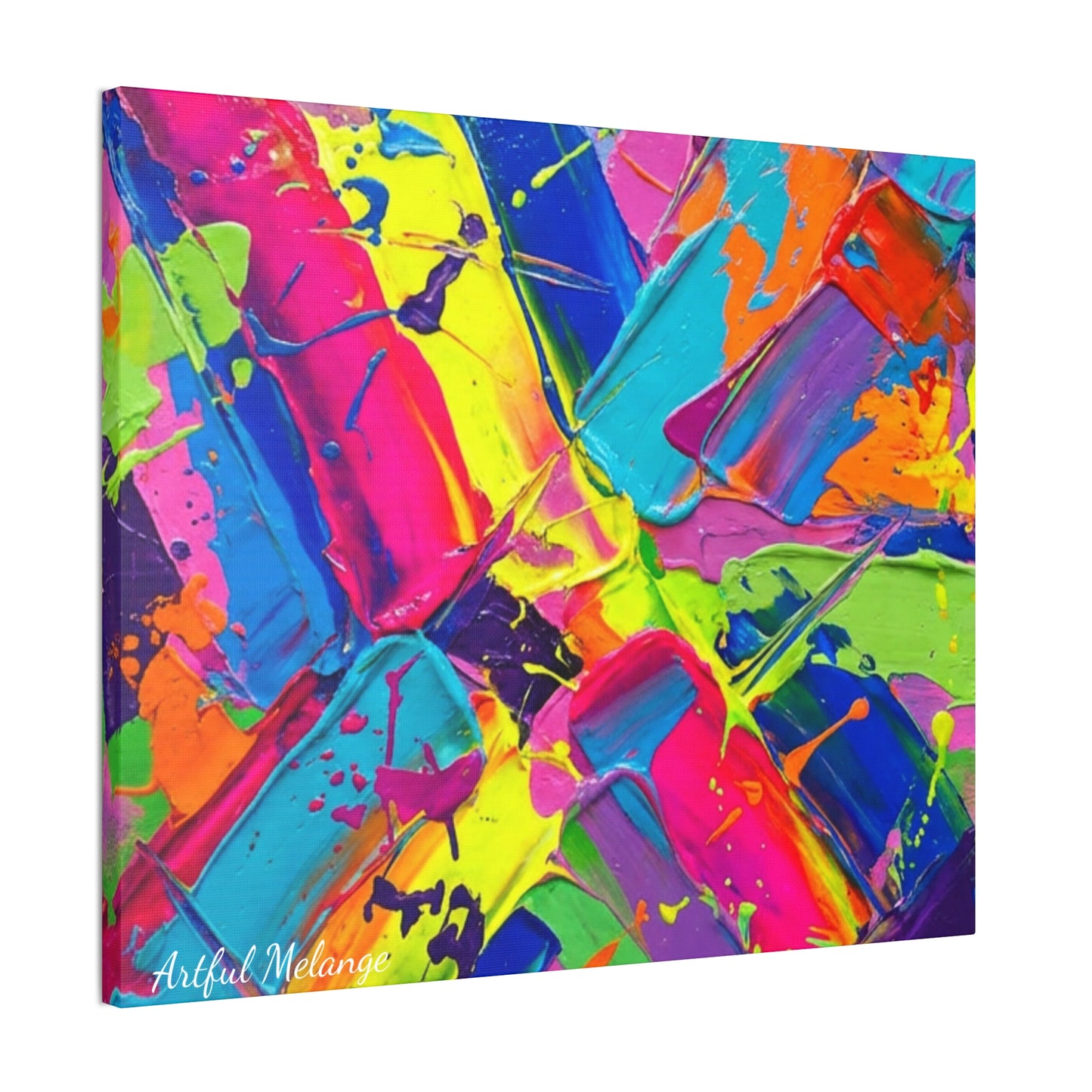 Acrylic Abstract Canvas Print - Richly Textured Artistry
