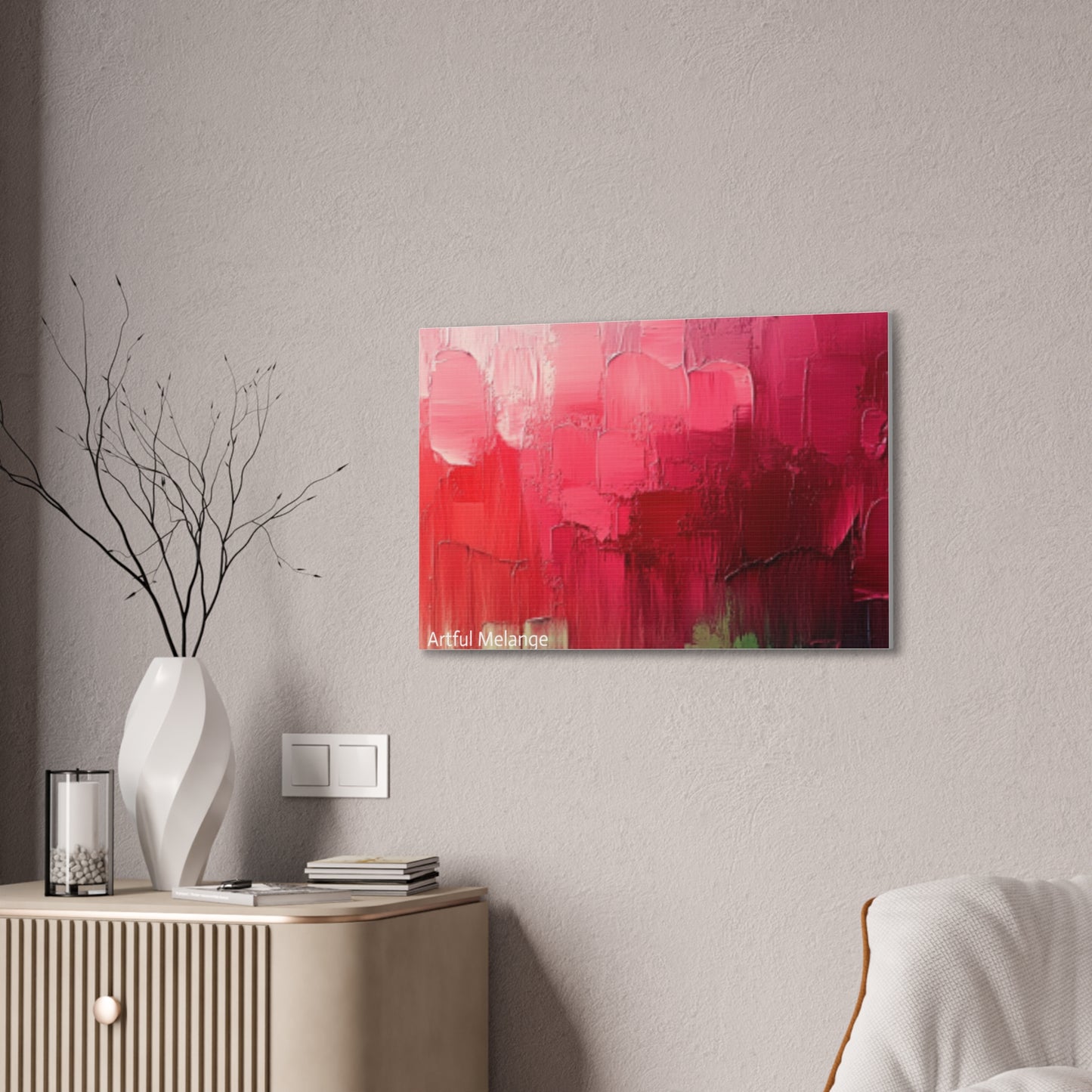 Acrylic Abstract Canvas Print - Richly Textured Artistry