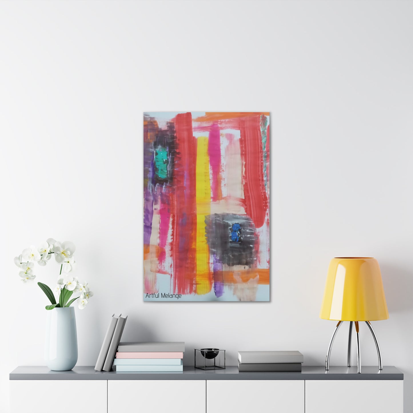 Primary Elegance: A Symphony of Sophistication Canvas Print