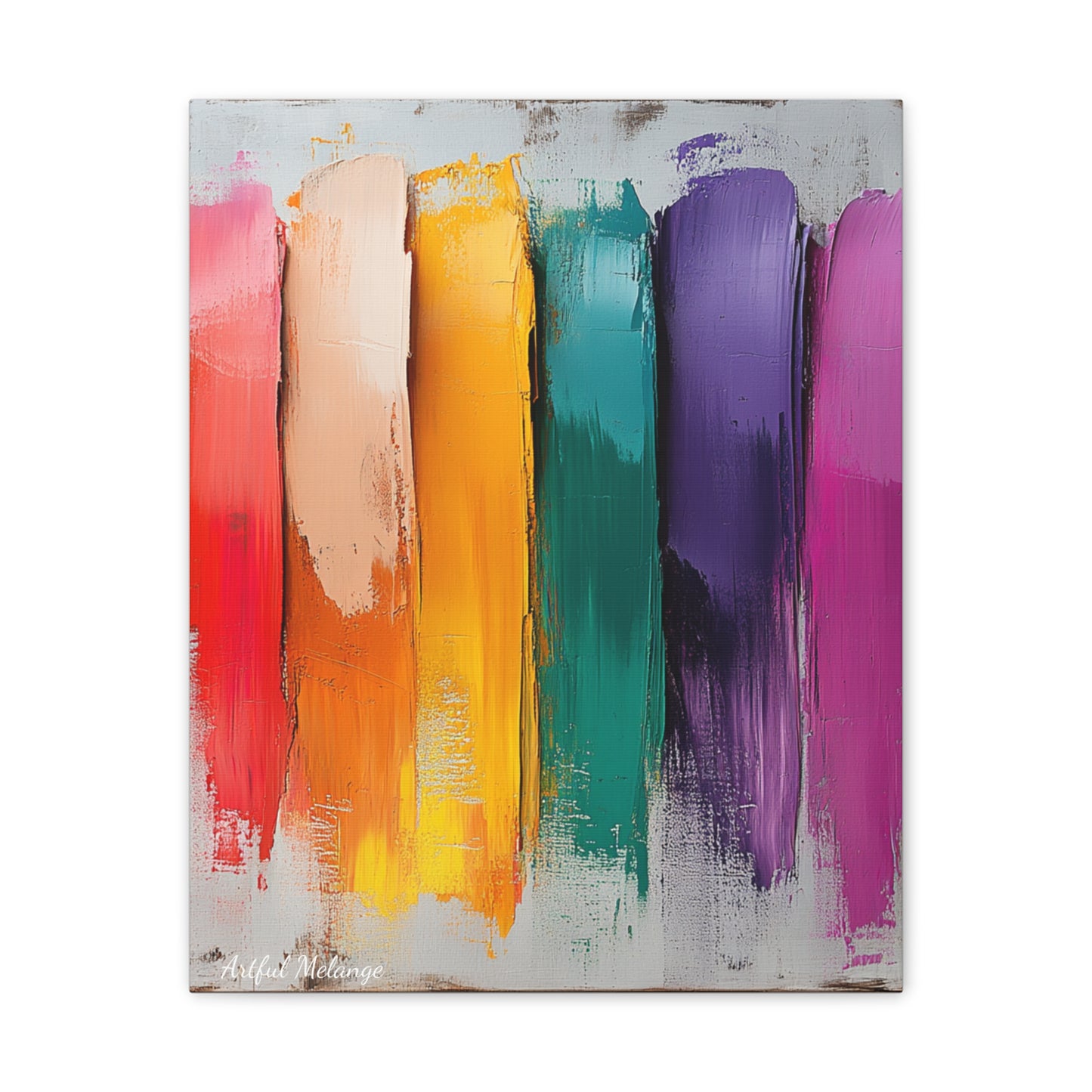 Acrylic Abstract Canvas Print - Richly Textured Artistry