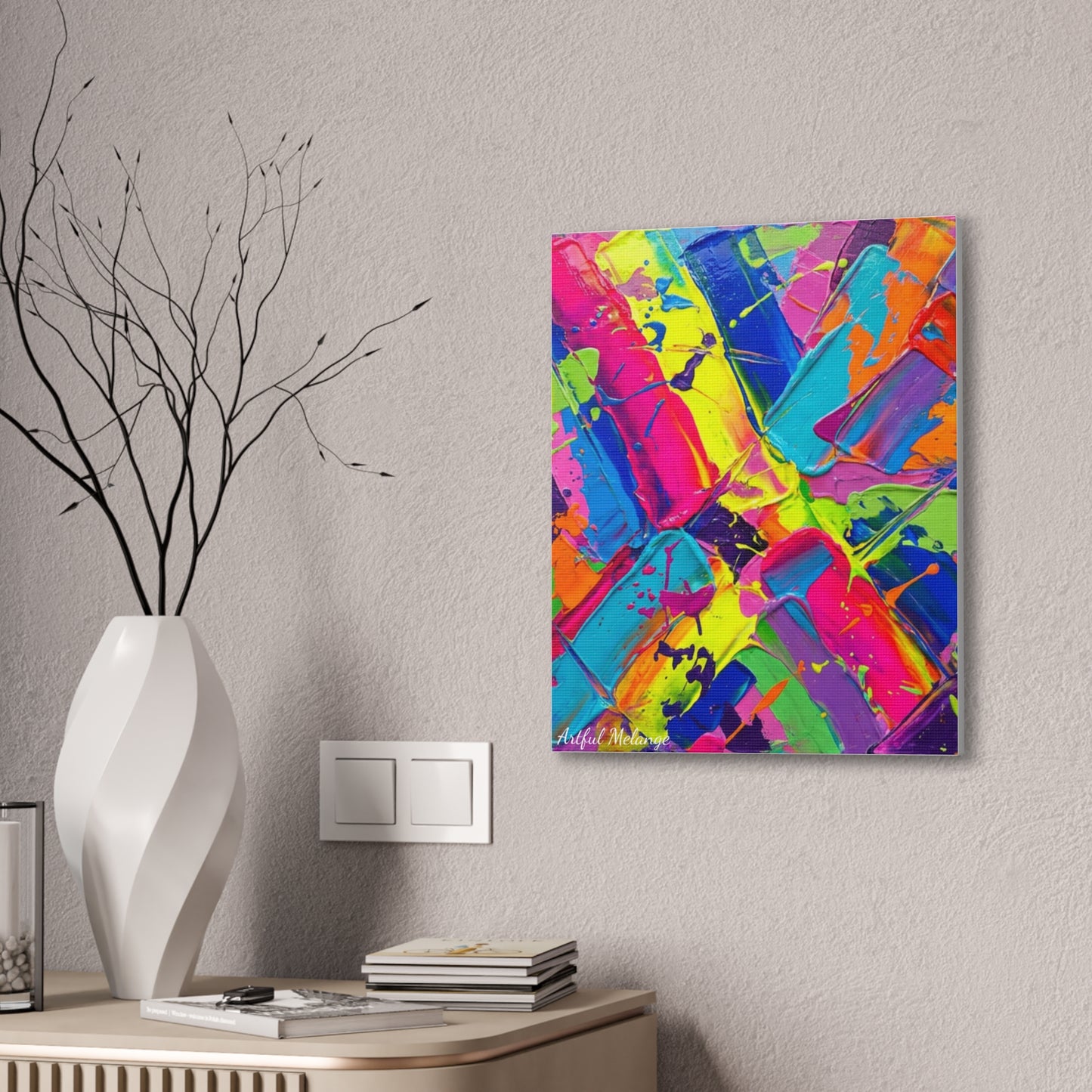 Acrylic Abstract Canvas Print - Richly Textured Artistry