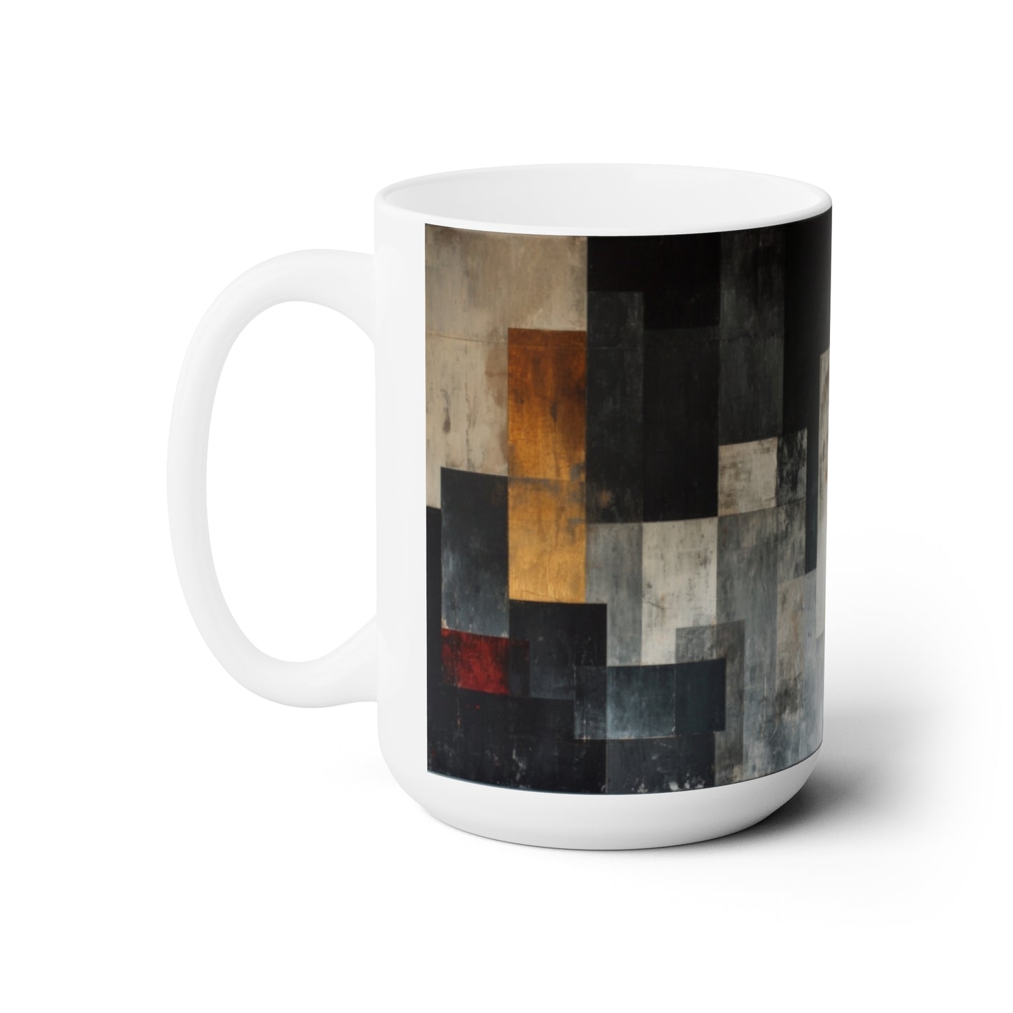 Artsy Abstract Ceramic Mug 15oz