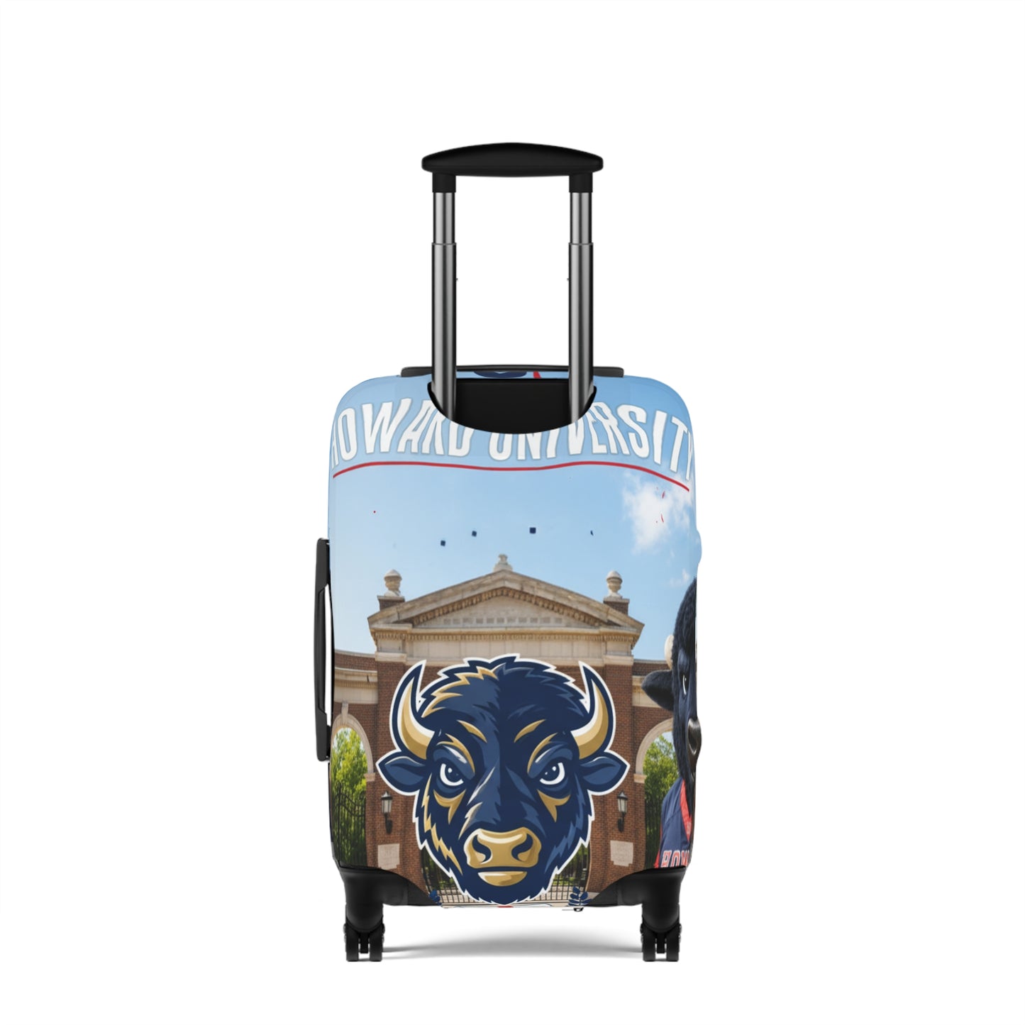 Howard University Bison Mascot Luggage Cover — College Travel Gear