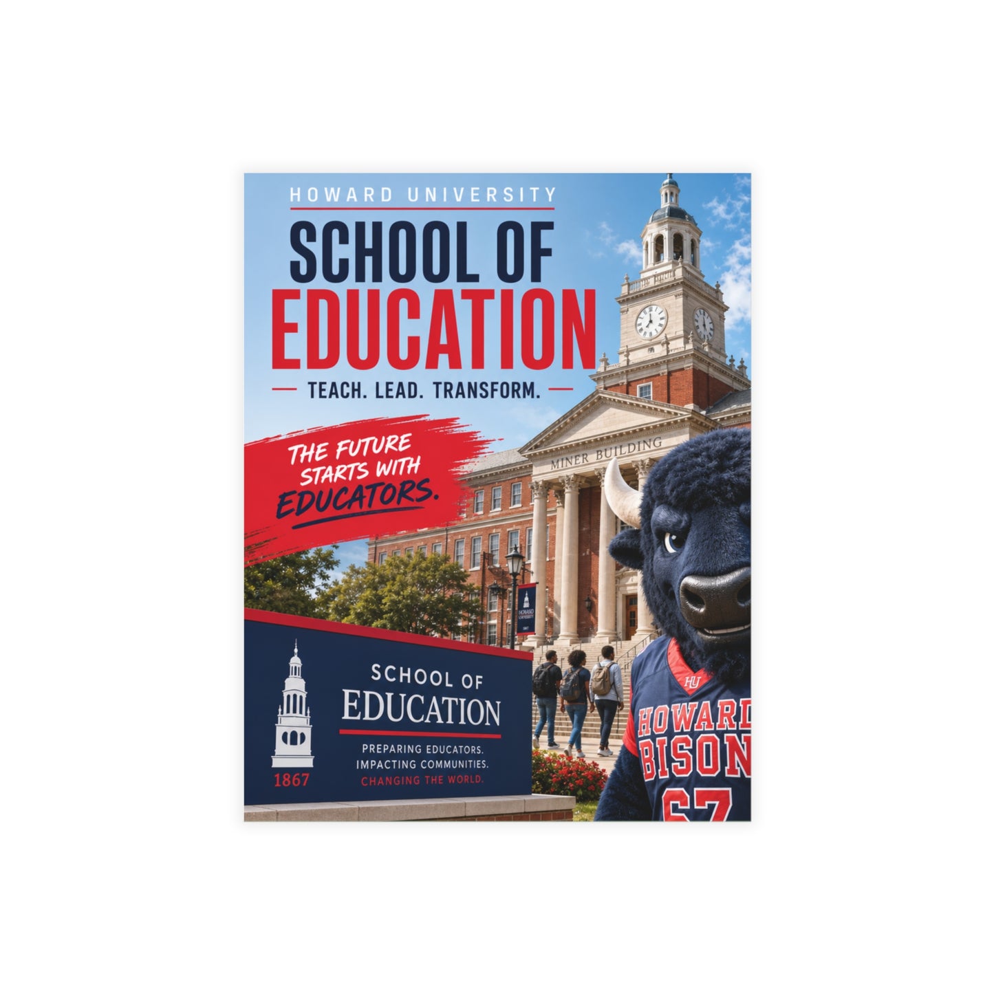 Howard University School of Education Postcard Set 1 (envelopes included)
