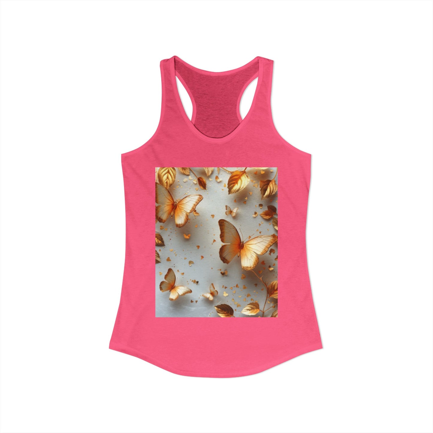 Flutter & Flow | Women's Razorback  T-Shirts with Artistic Butterflies 5