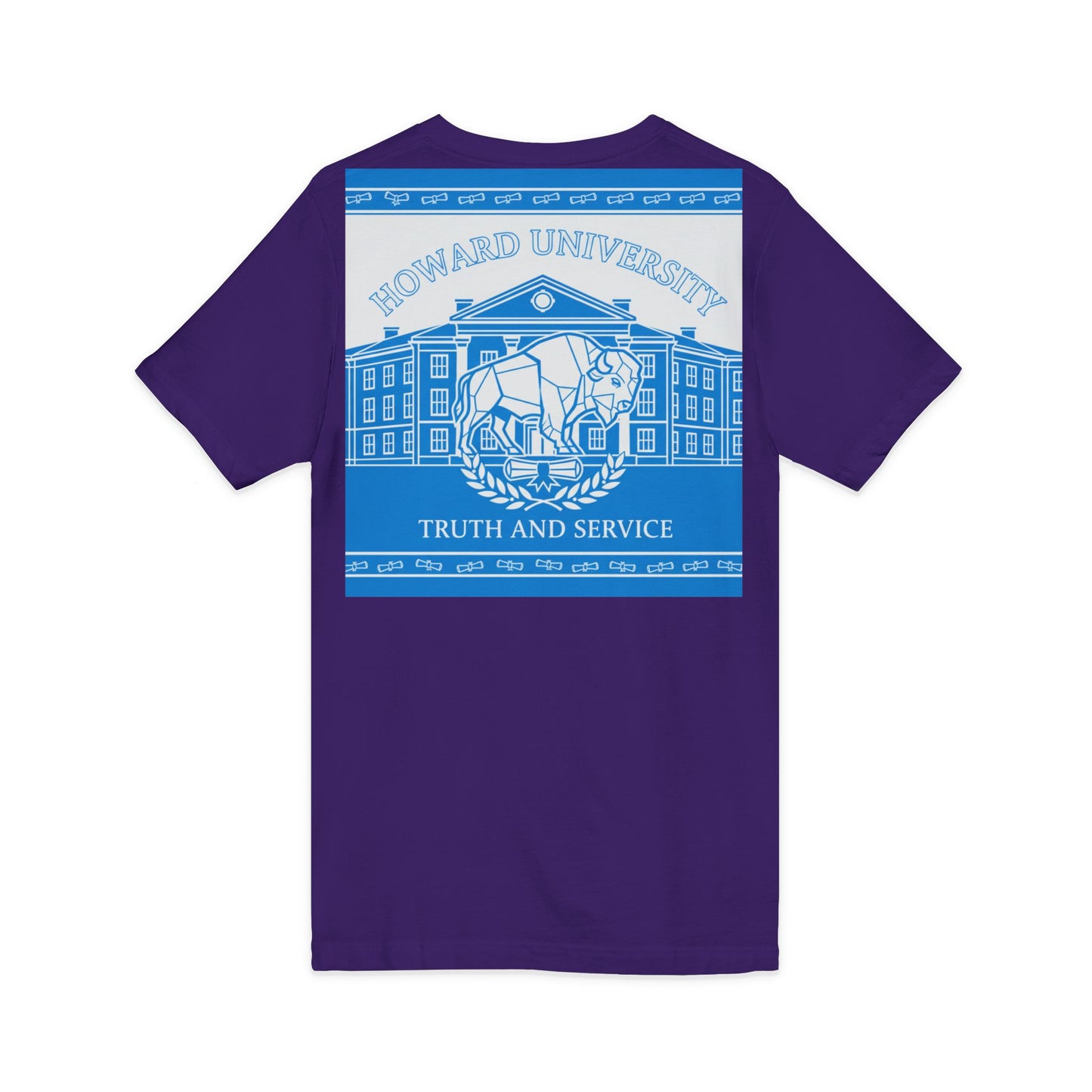 Howard University/ Truth and Service Unisex V-Neck T-Shirt