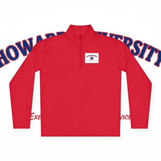 Howard University Legacy Unisex 1/4 Zip Pullover – Classic Solid Color HBCU Pride Collection/ Truth and Service