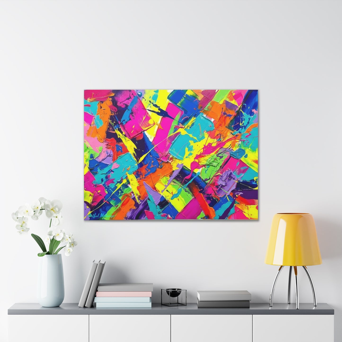Acrylic Abstract Canvas Print - Richly Textured Artistry
