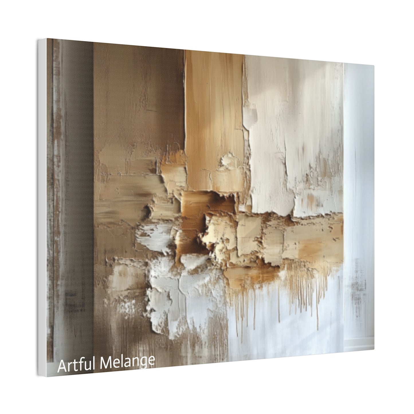 Acrylic Abstract Canvas Print - Richly Textured Artistry