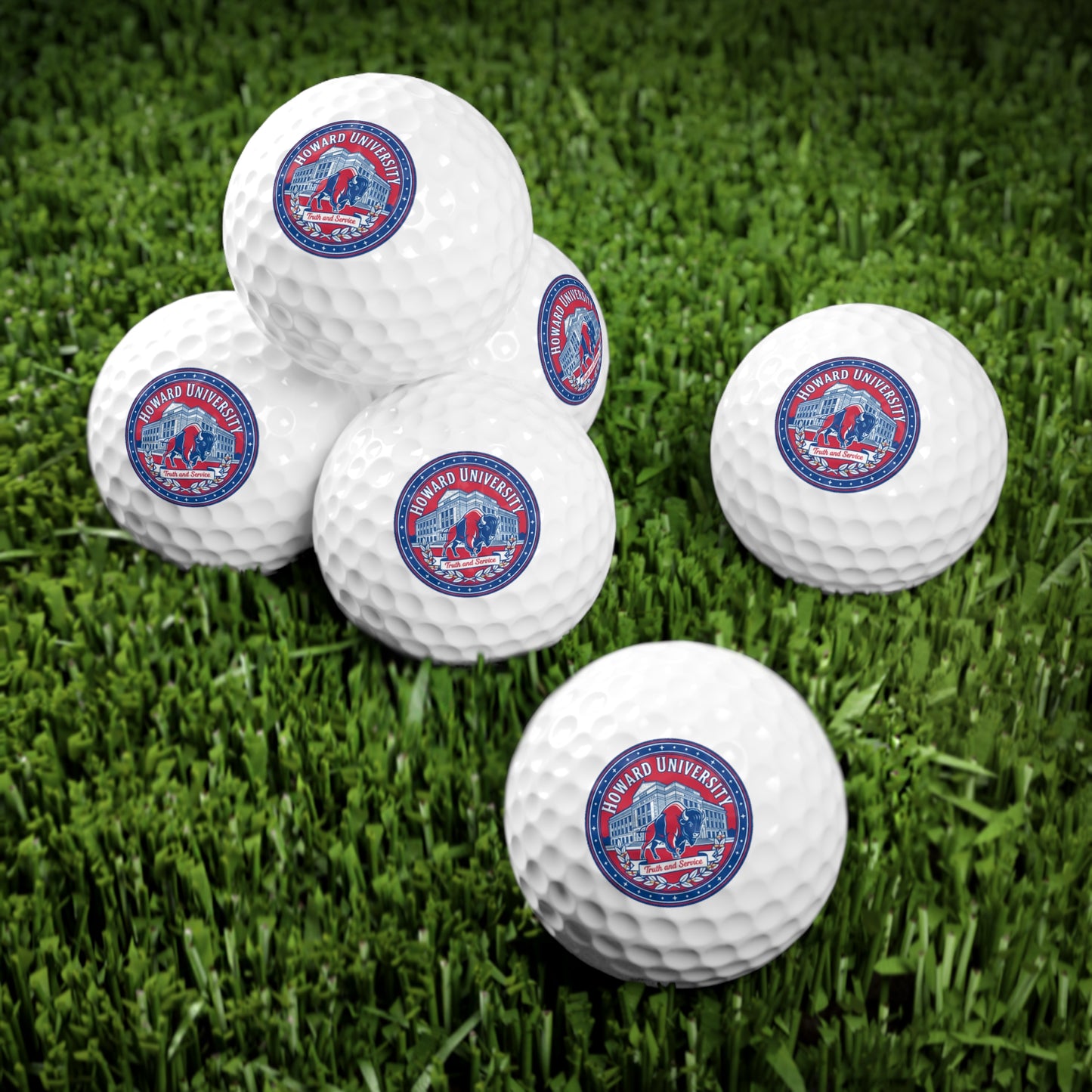 Howard University “The Yard Legacy” Golf Ball Set, 6 pcs 7