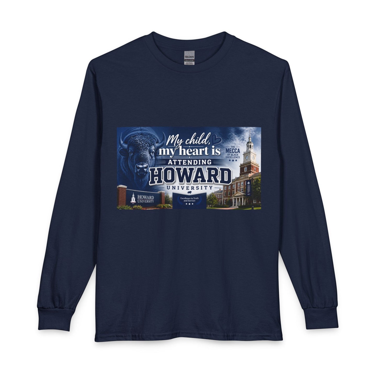 Howard University Pride Family Statement/Unisex Long Sleeve T-Shirt