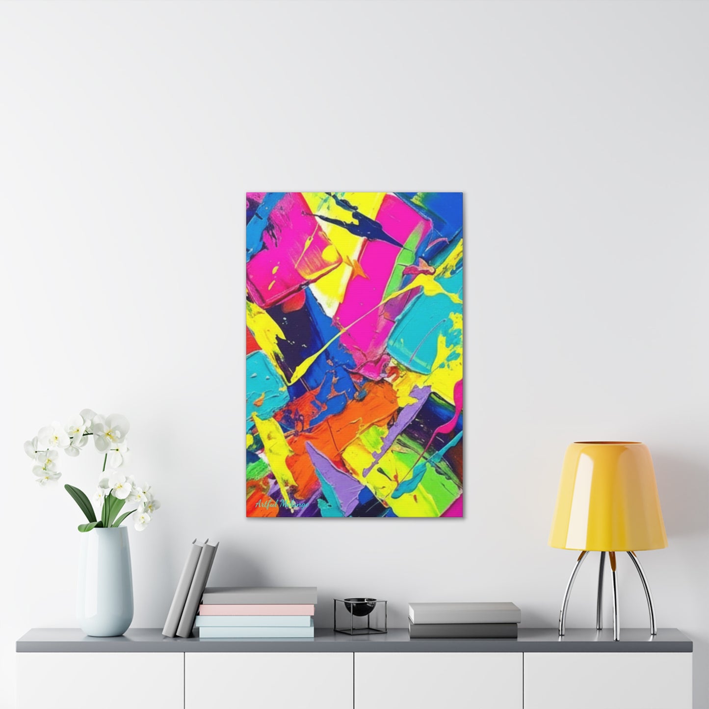 Acrylic Abstract Canvas Print - Richly Textured Artistry