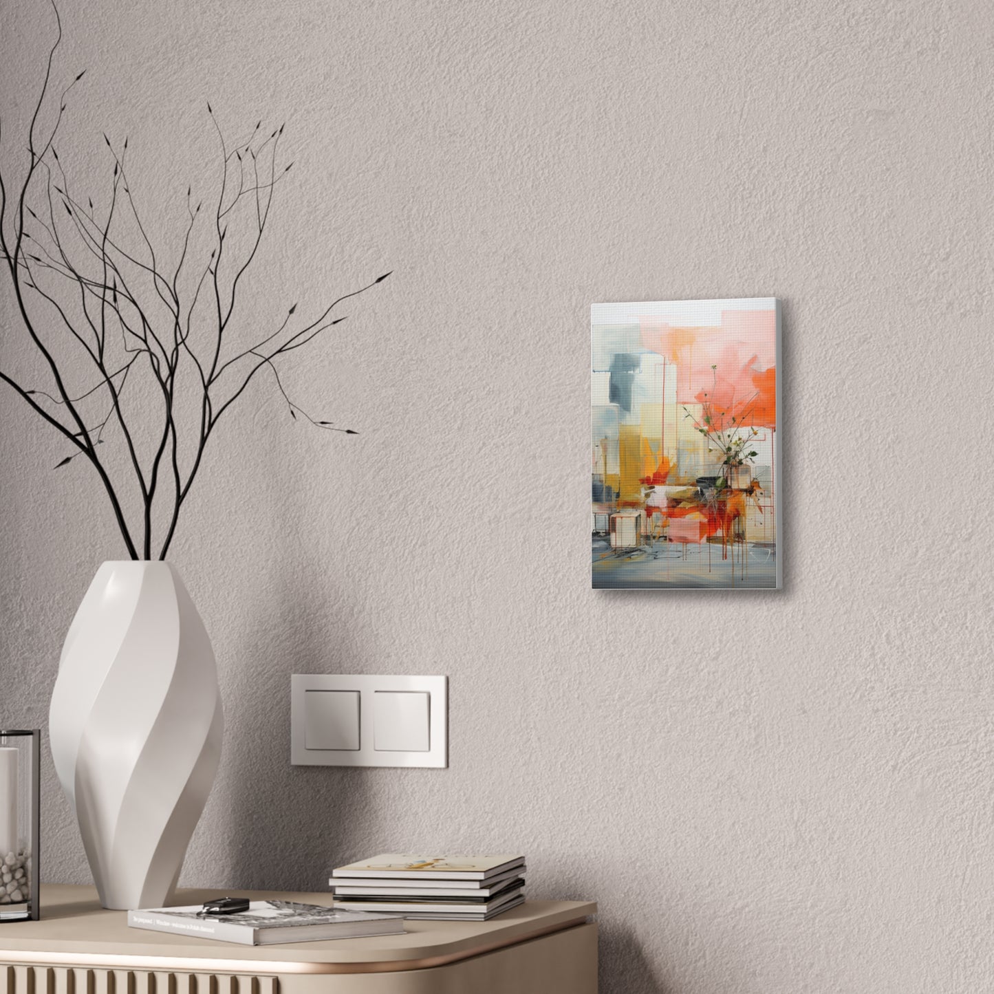 Timeless Elegance: Refined Muted Hues Canvas Print for Sophisticated Living Spaces