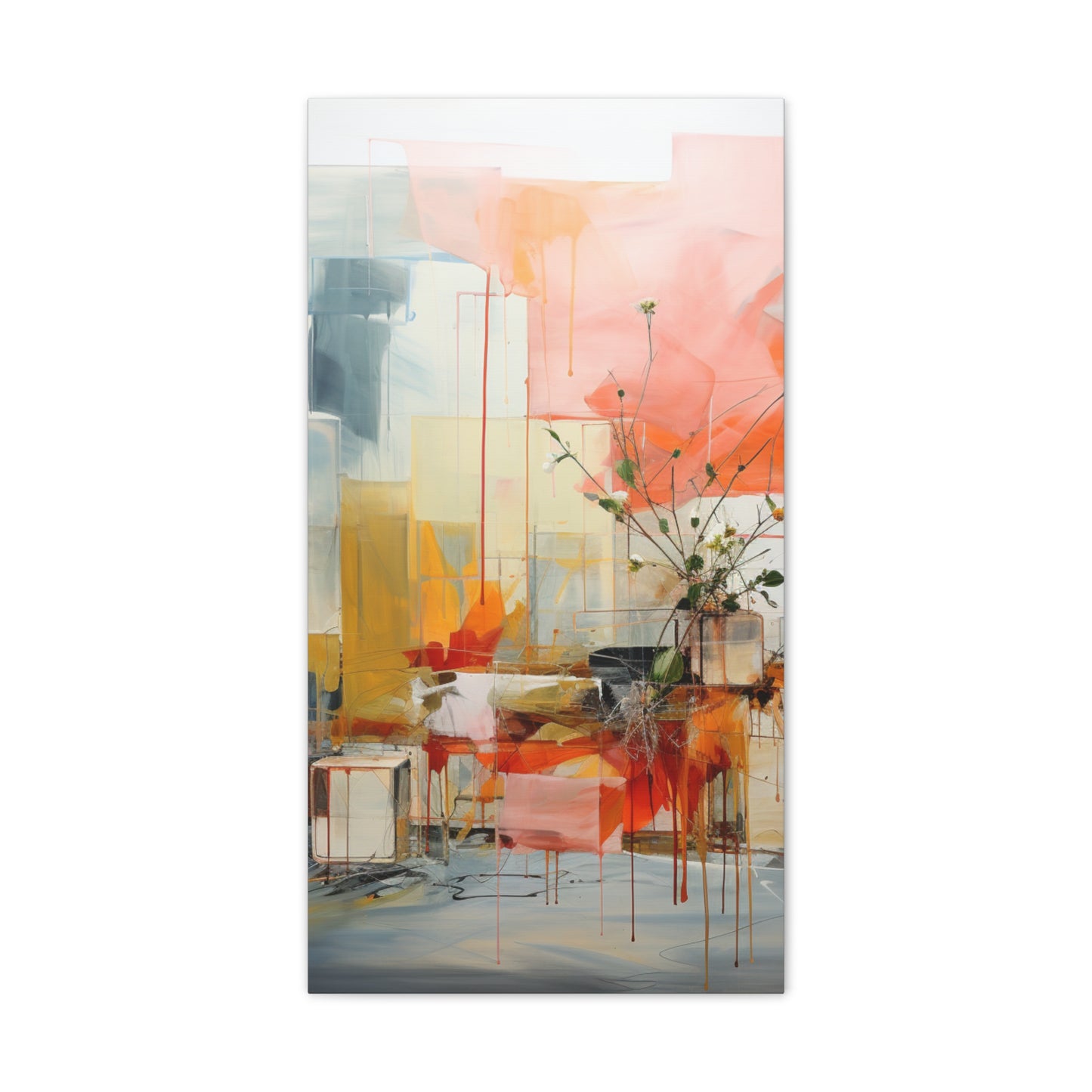 Timeless Elegance: Refined Muted Hues Canvas Print for Sophisticated Living Spaces
