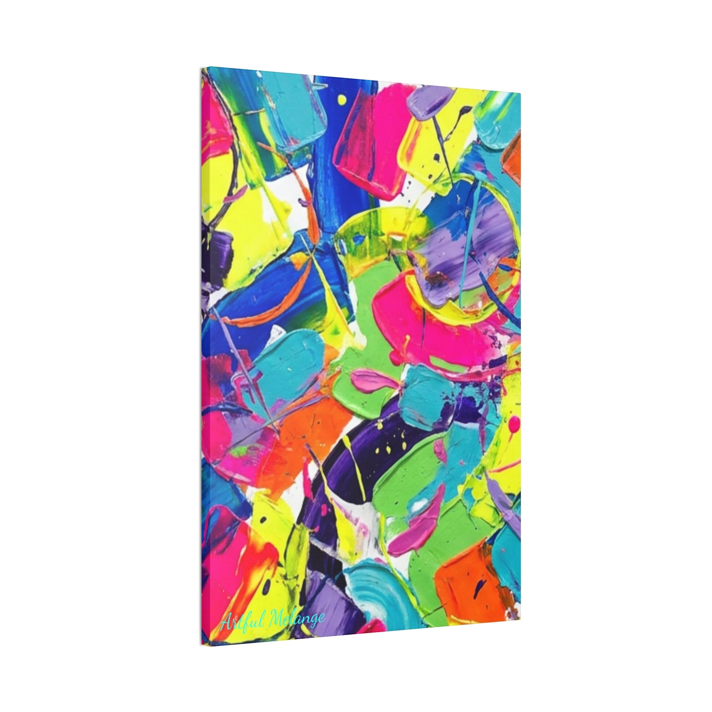 Acrylic Abstract Canvas Print - Richly Textured Artistry