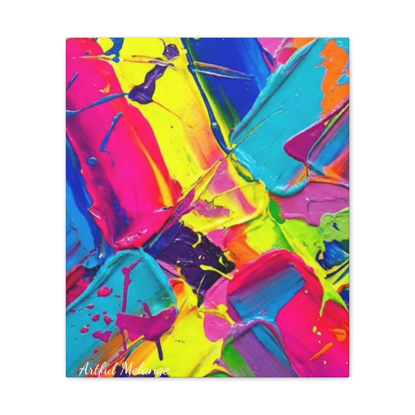 Acrylic Abstract Canvas Print - Richly Textured Artistry