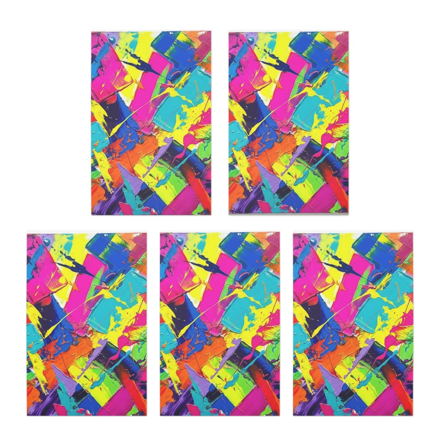 Elegance in Ink:  Abstract Art Note Card Set(5-Pack)