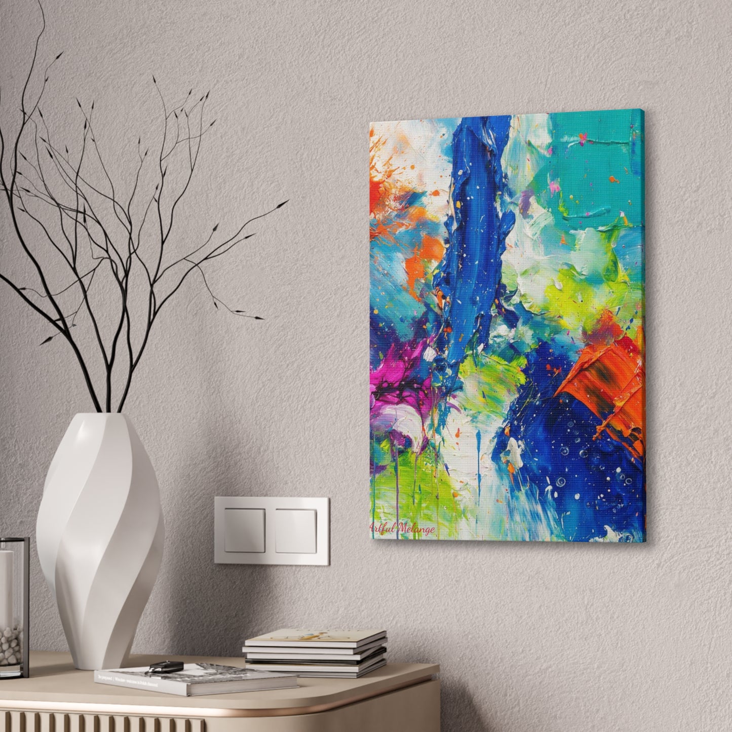 Acrylic Abstract Canvas Print - Richly Textured Artistry