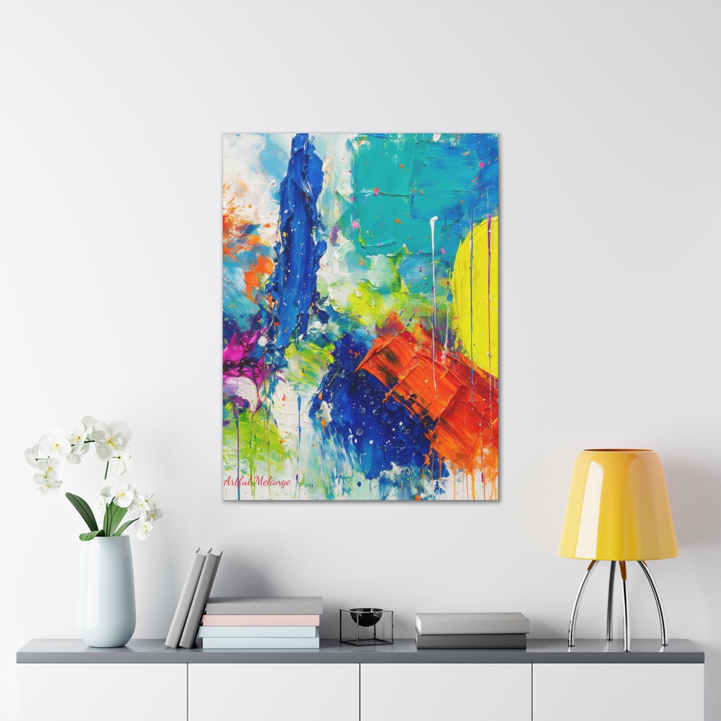 Acrylic Abstract Canvas Print - Richly Textured Artistry