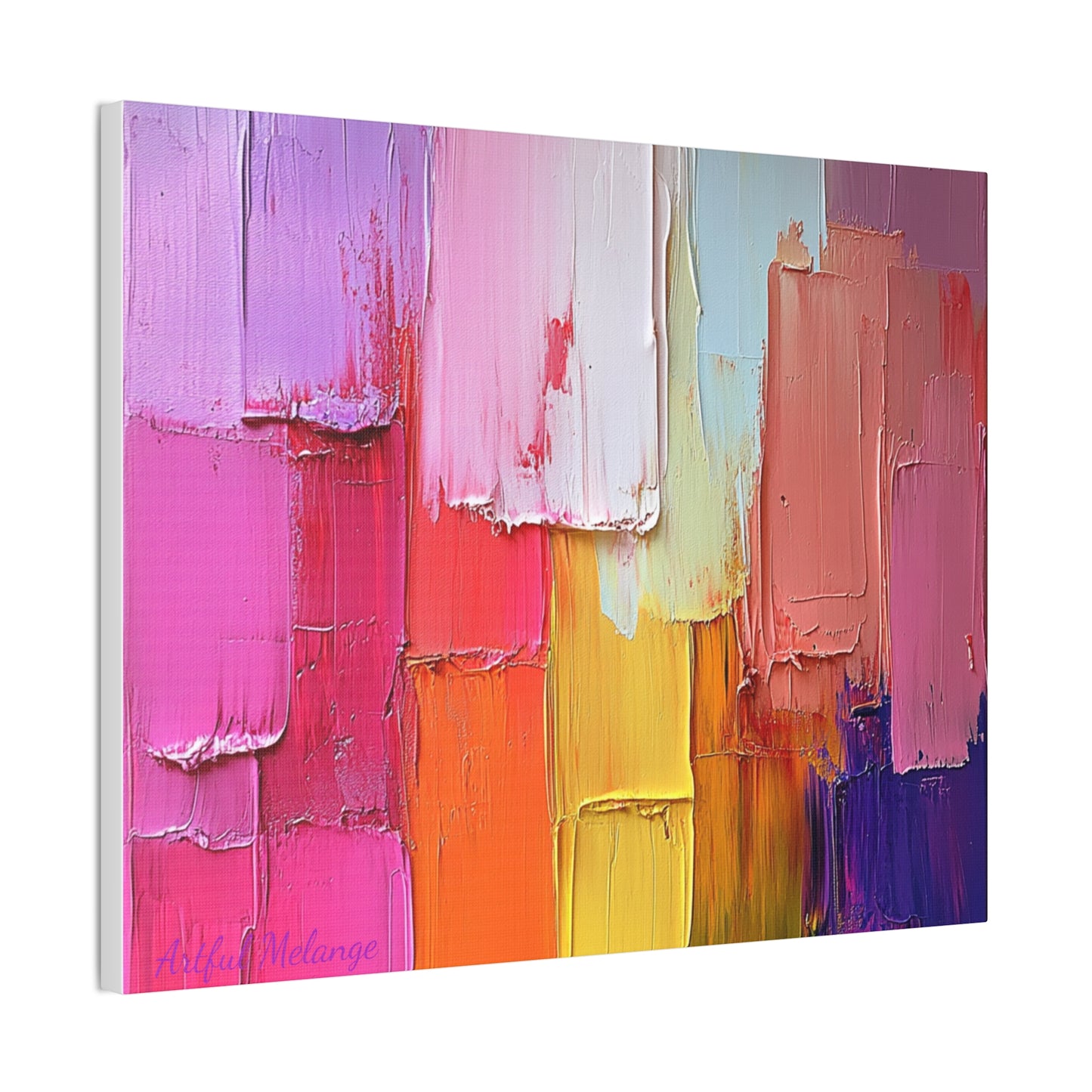 Acrylic Abstract Canvas Print - Richly Textured Artistry