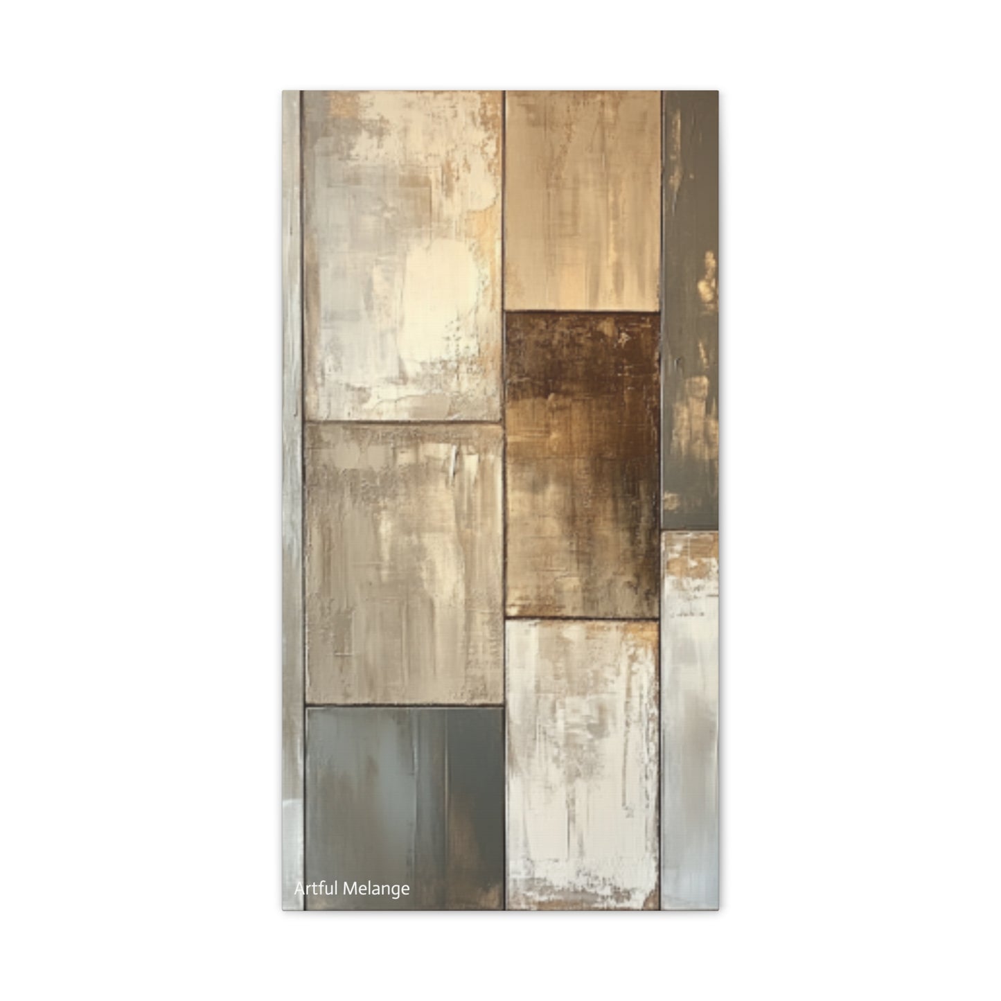 Acrylic Abstract Canvas Print - Richly Textured Artistry
