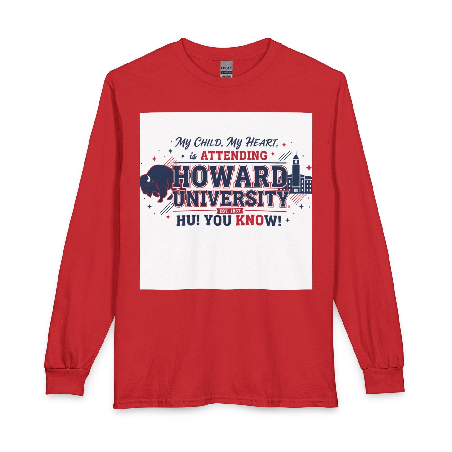 Howard University Pride Family Statement/Unisex Long Sleeve T-Shirt 3