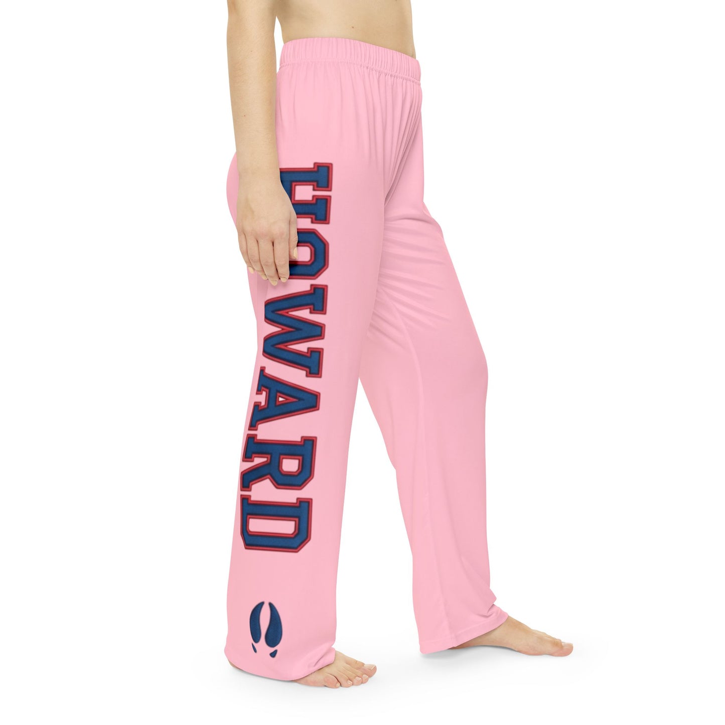 Howard-Inspired Women’s Pajama Pants | HBCU Lounge Bottoms/ Pink