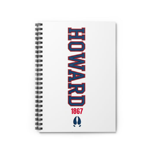Howard University Legacy Journal 3– Wirebound Lined Notebook Celebrating Black Excellence, HBCU Pride & Academic Achievement/Write with Purpose. Lead with Legacy