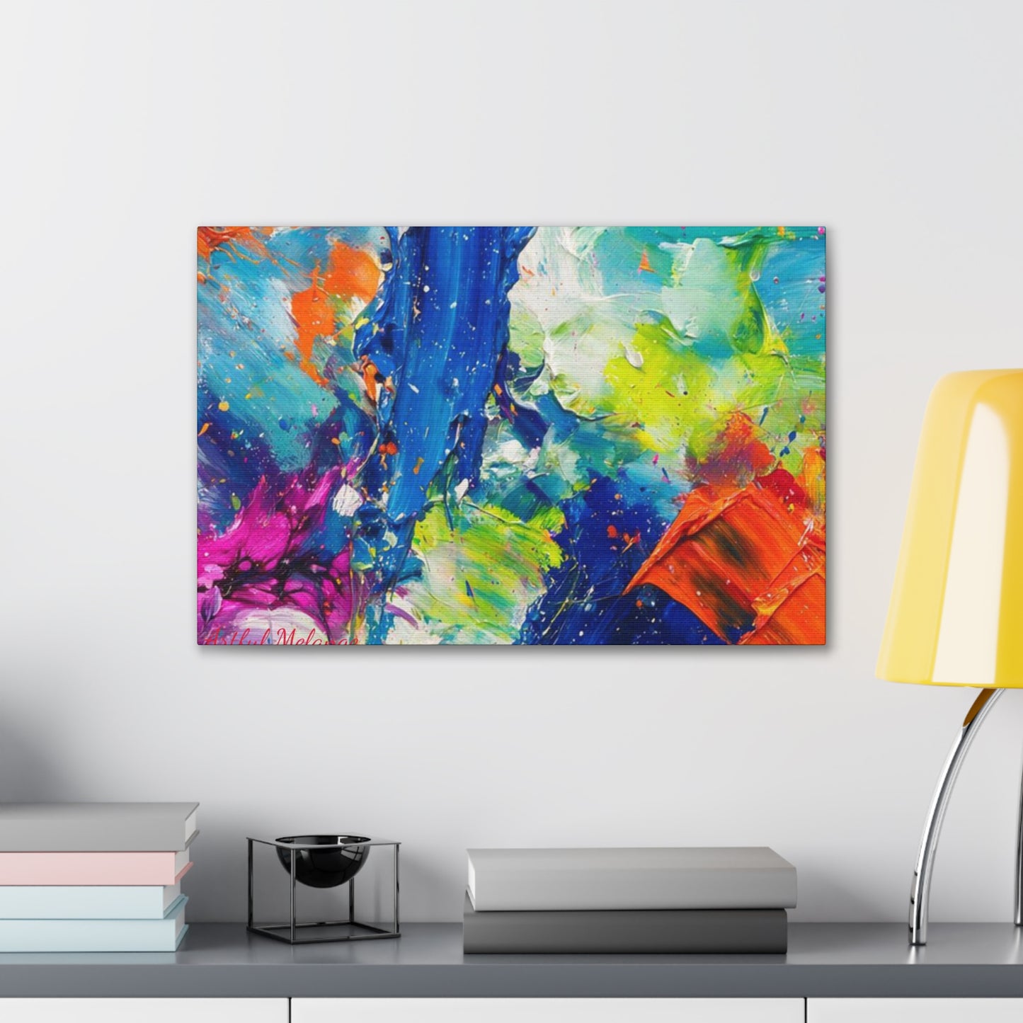 Acrylic Abstract Canvas Print - Richly Textured Artistry