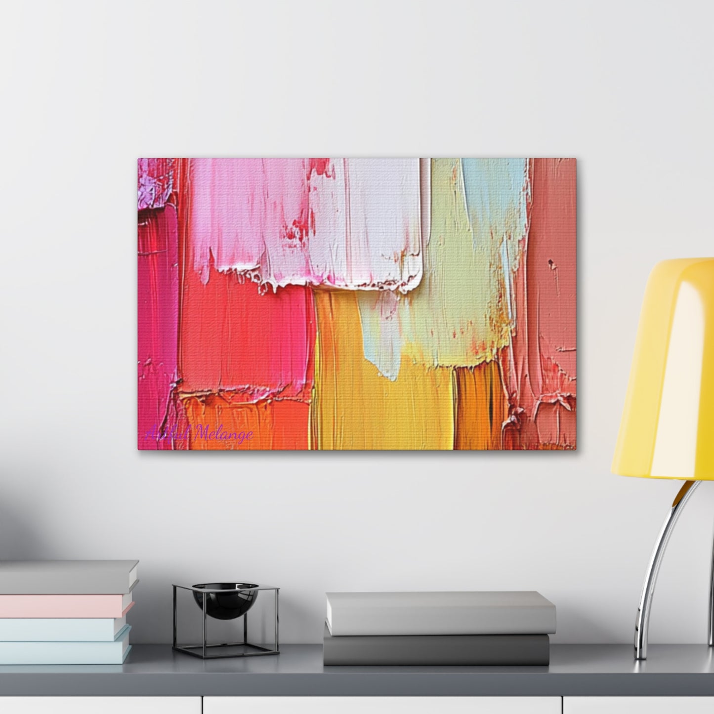 Acrylic Abstract Canvas Print - Richly Textured Artistry