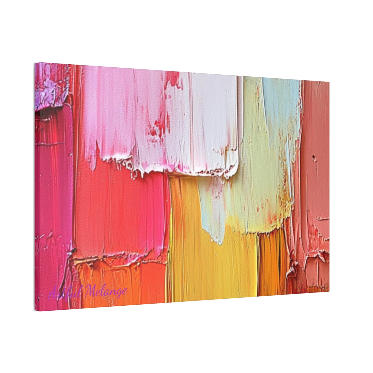 Acrylic Abstract Canvas Print - Richly Textured Artistry
