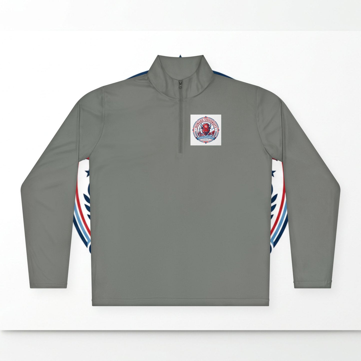 Howard University Legacy Unisex 1/4 Zip Pullover – Classic Solid Color HBCU Pride Collection/ Truth and Service