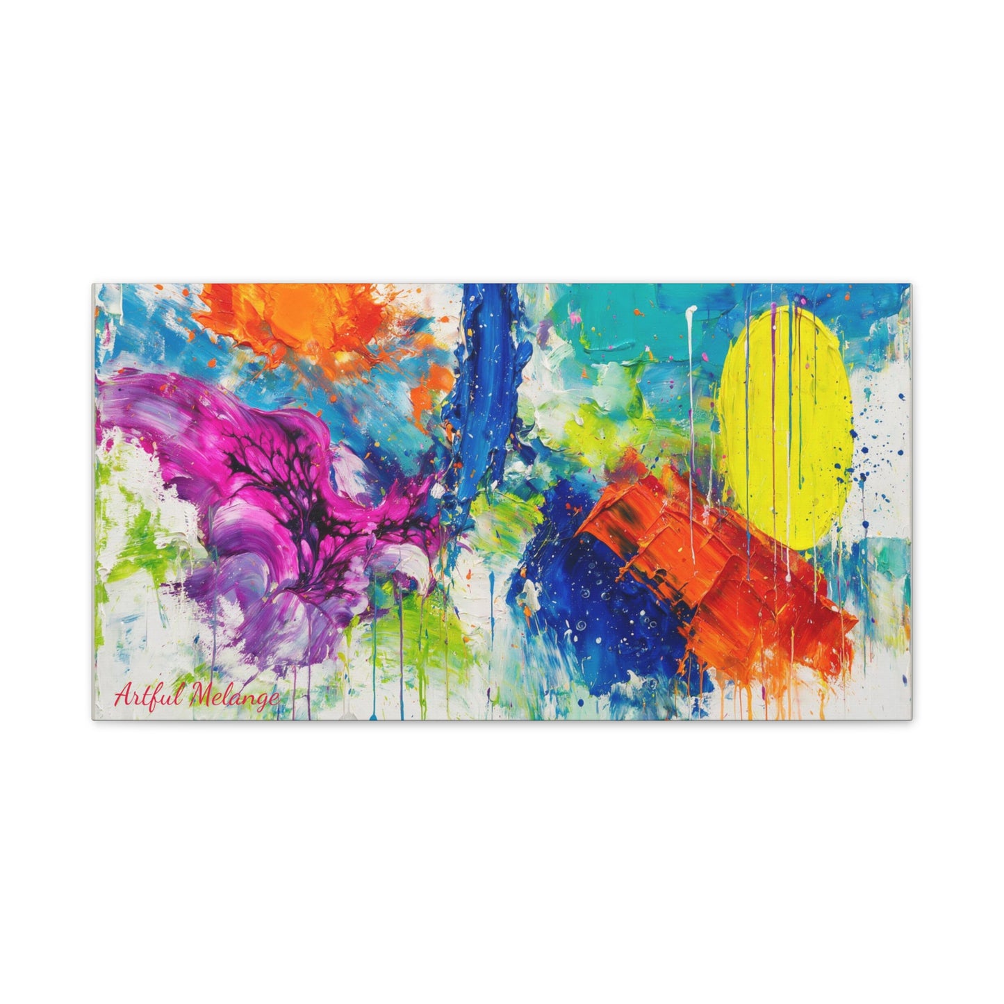Acrylic Abstract Canvas Print - Richly Textured Artistry