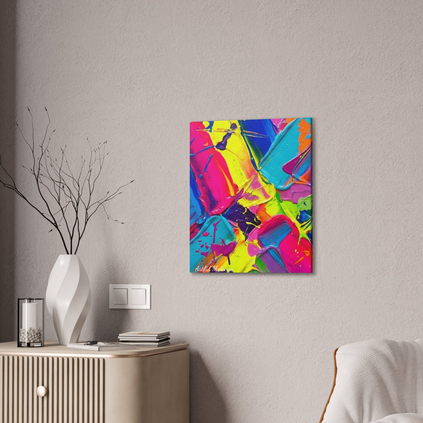 Acrylic Abstract Canvas Print - Richly Textured Artistry