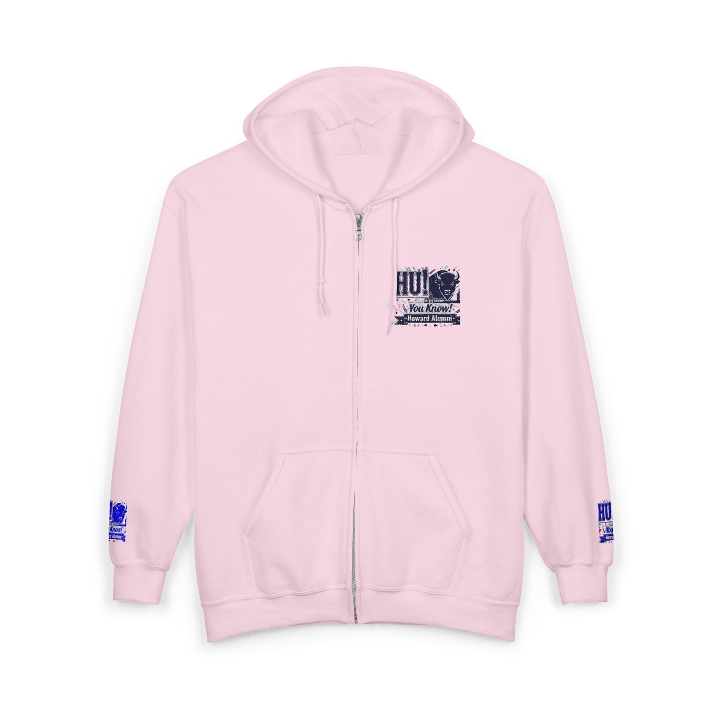 Bison Heritage Embroidered Collection: Full-Zip Sweatshirt | Howard-Inspired HBCU Collegiate Jacket