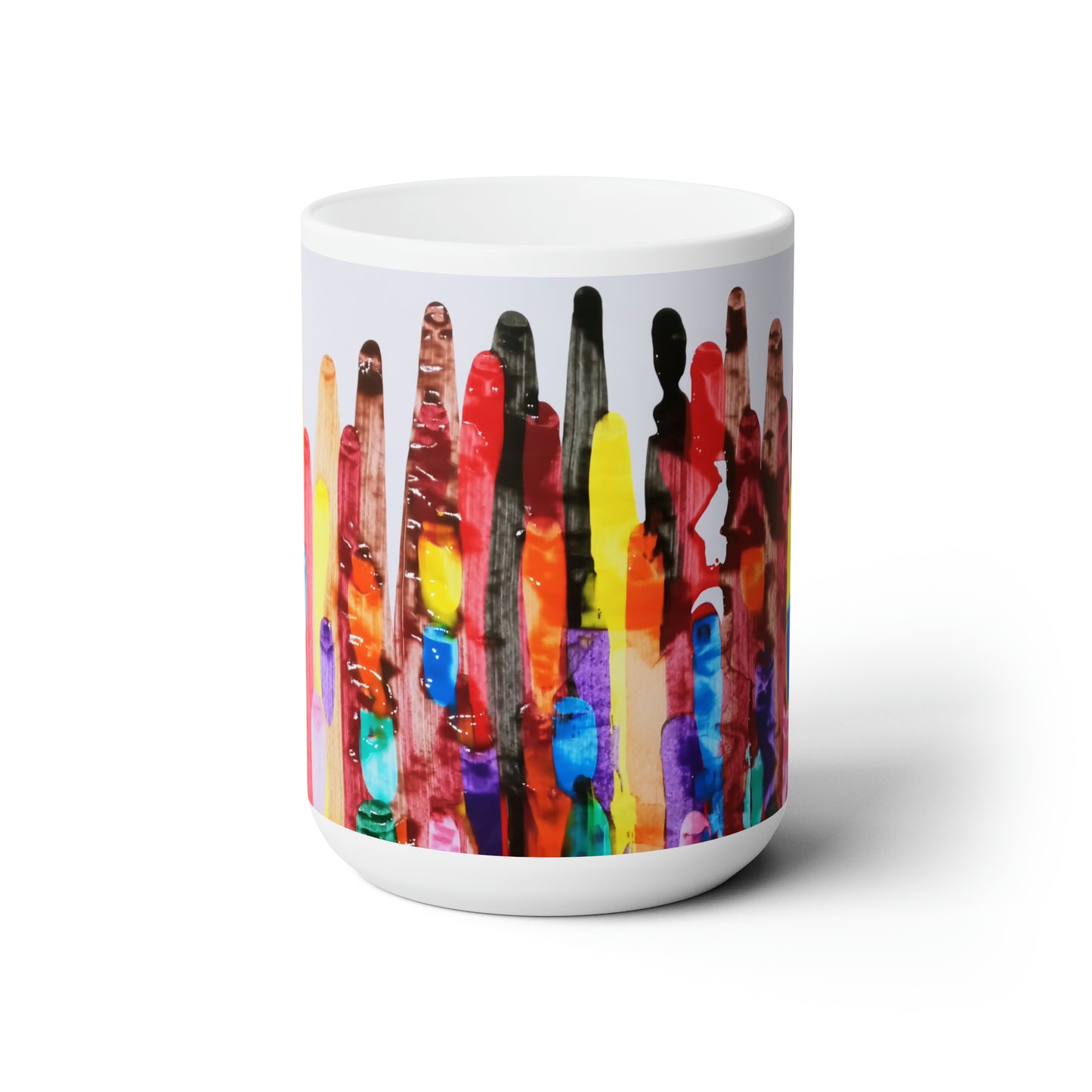 Artsy Abstract Ceramic Mug 15oz