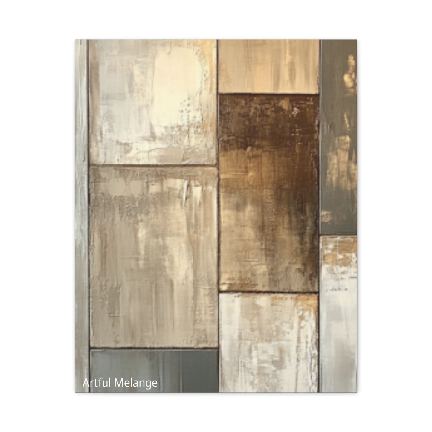 Acrylic Abstract Canvas Print - Richly Textured Artistry