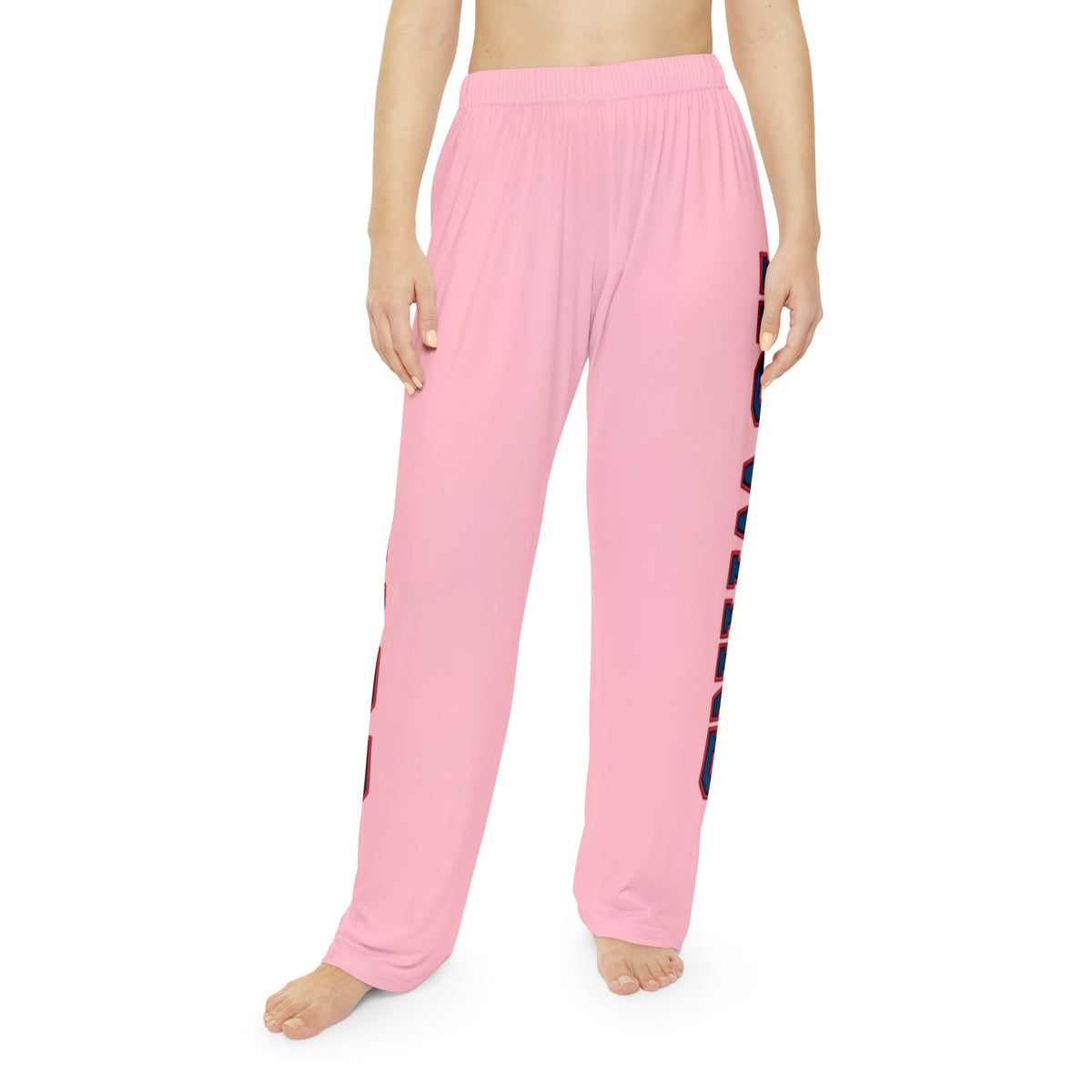 Howard-Inspired Women’s Pajama Pants | HBCU Lounge Bottoms/ Pink