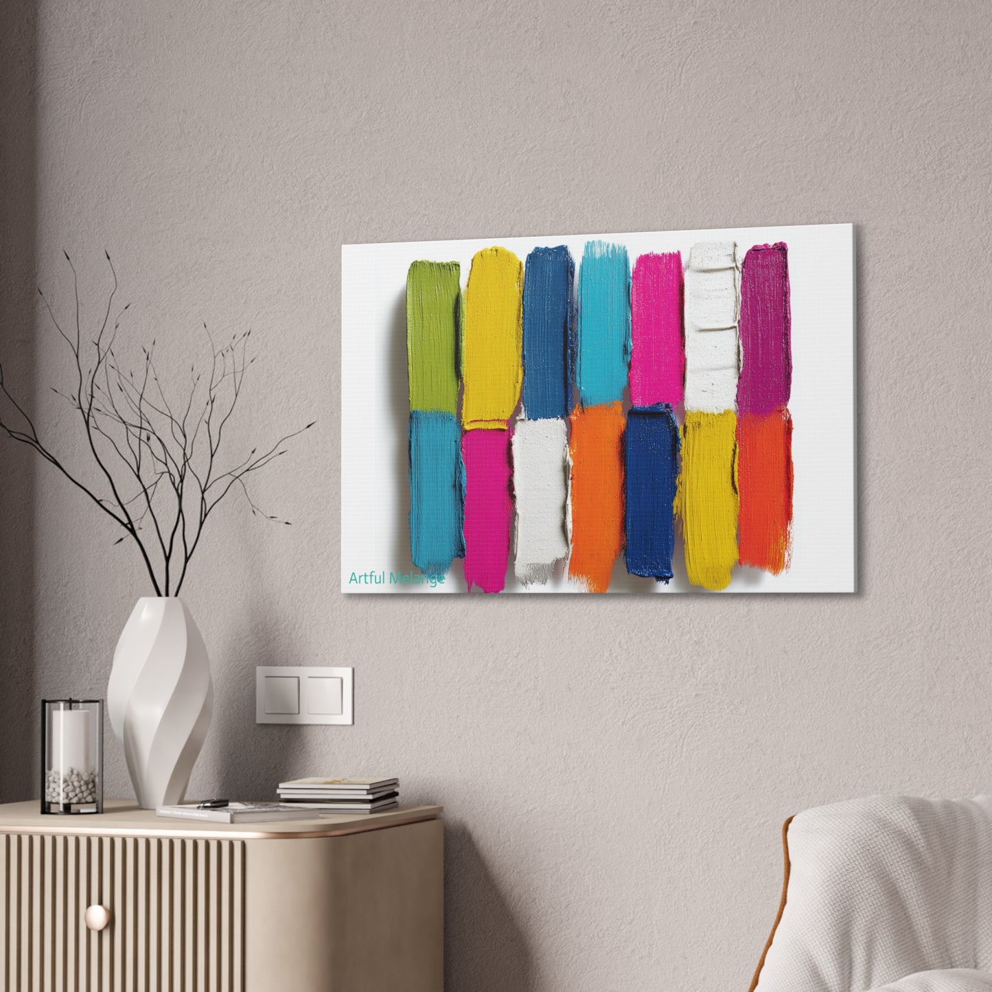 Acrylic Abstract Canvas Print - Richly Textured Artistry