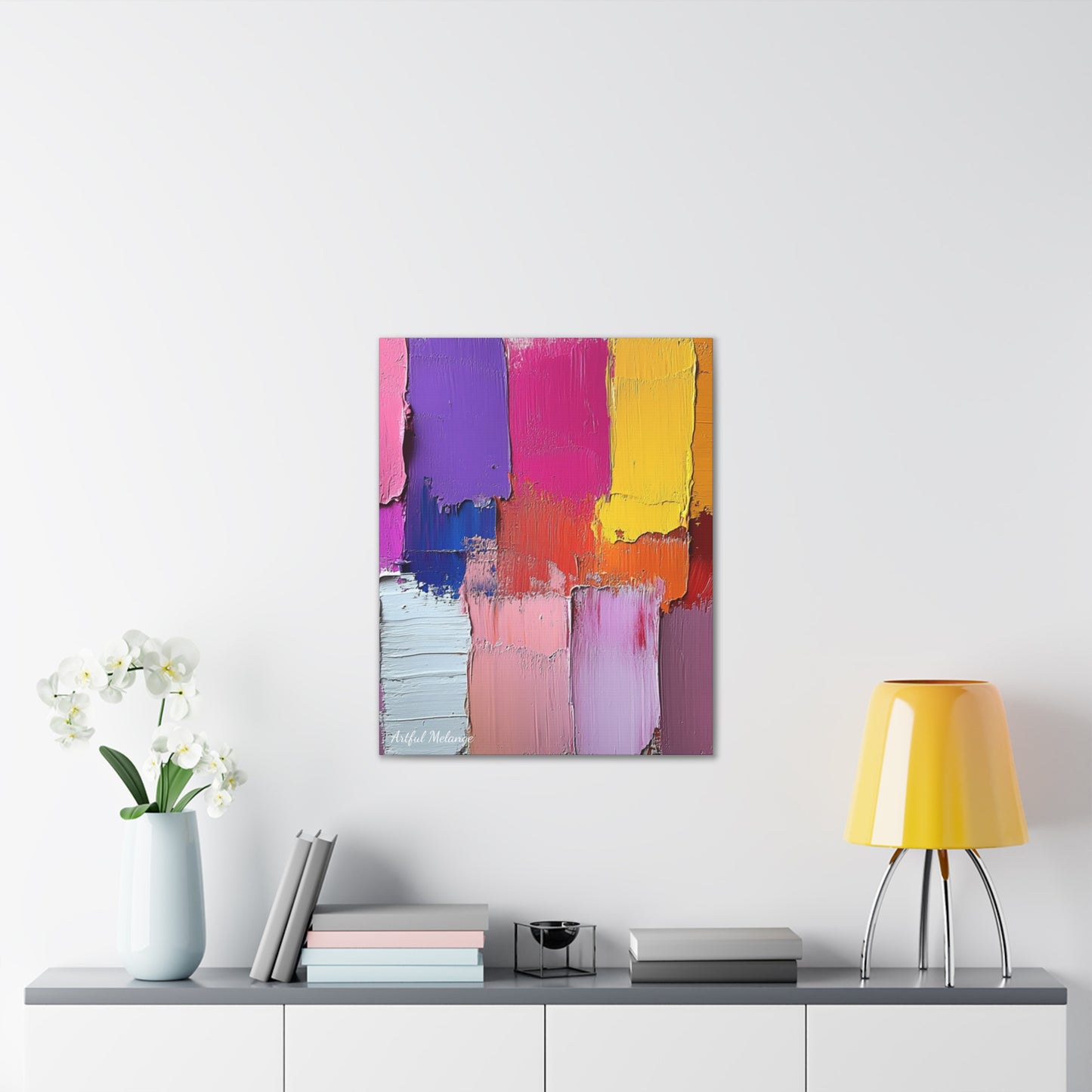 Acrylic Abstract Canvas Print - Richly Textured Artistry